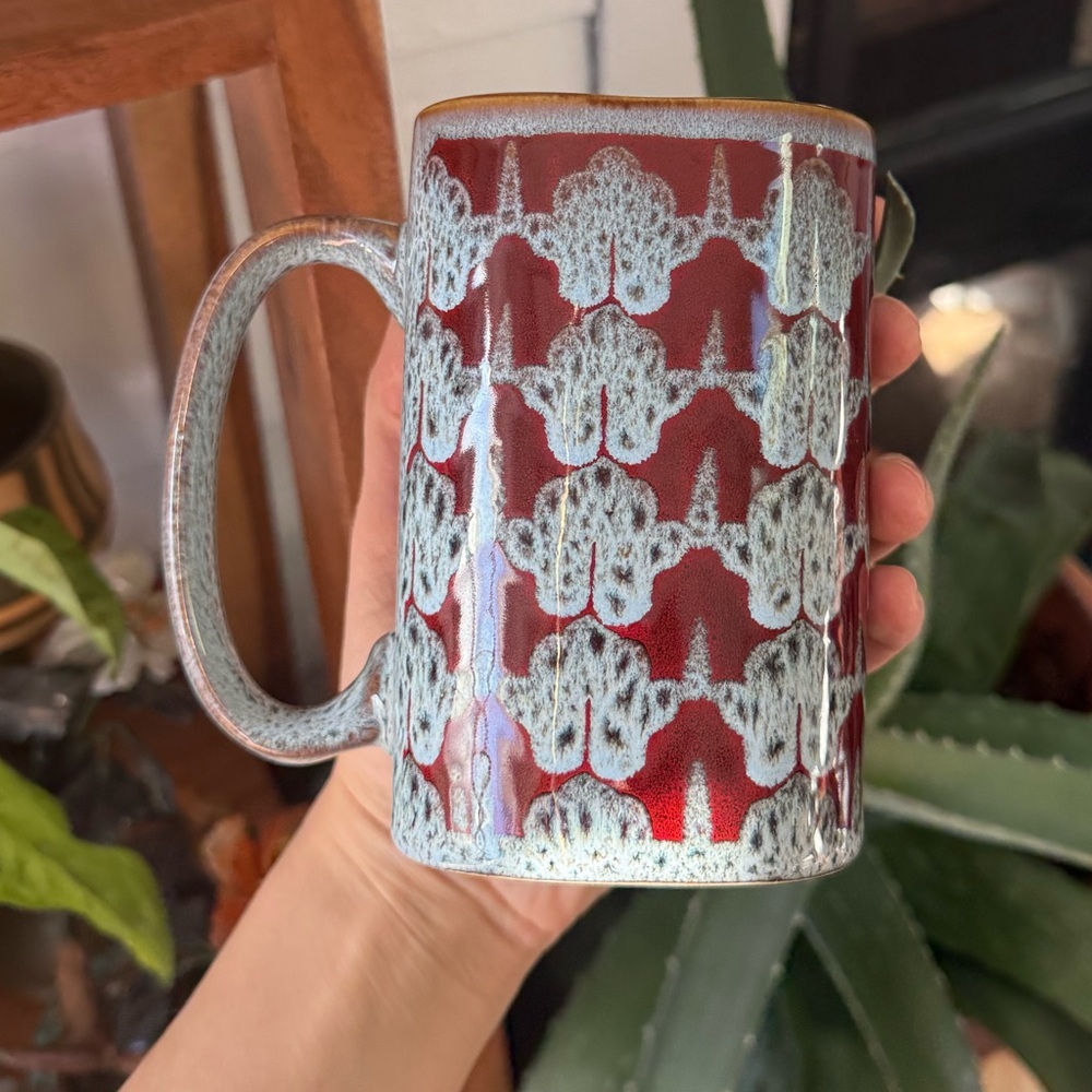 Vintage Today’s Home red and gray coffee tea mug